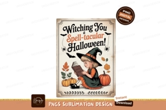 Witching spellbinding Halloween girl reading book image Product Image 1