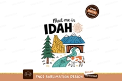 Idaho mountain river cow landscape image Product Image 1