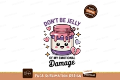 Kawaii jam jar with hearts and text food sweet Product Image 1