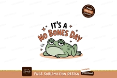 Sad frog lazy day green orange Product Image 1