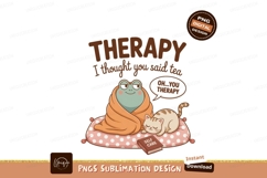 Frog cat therapy self care image Product Image 1