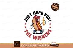 Cartoon hotdog character with bottle food Product Image 1