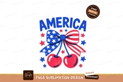 American cherries bow stars image Product Image 1