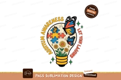 Lightbulb Butterflies Puzzle Flowers Awareness autism Product Image 1