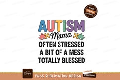 Colorful Autism Puzzle Pieces Text awareness Product Image 1