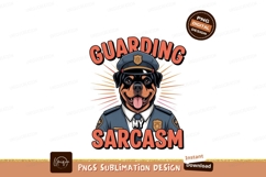 Rottweiler police officer guarding sarcasm uniform Product Image 1