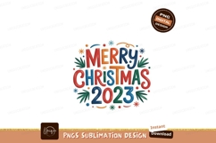 Merry Christmas colorful festive greeting image Product Image 1