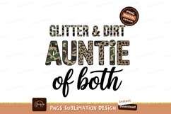 Glitter Dirt Auntie Design Sublimation Png Product Image 1