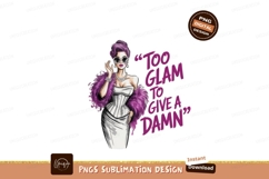 Glamorous woman with purple boa and sunglasses glamour Product Image 1