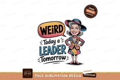 Woman leader with colorful outfit and hat suit skirt Product Image 1