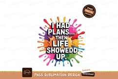 Colorful paint splashes text design image Product Image 1