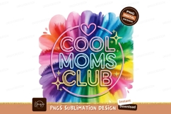 Cool Moms Club Watercolor Sublimation Png Product Image 1