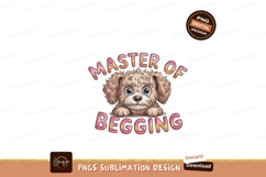 Fluffy puppy begging for treats cute Product Image 1