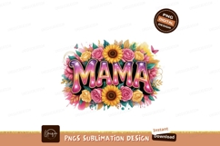 Mama floral design with sunflowers and roses pink Product Image 1