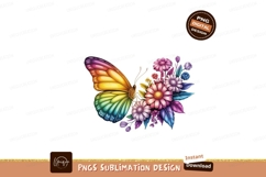 Rainbow butterfly floral arrangement flowers nature Product Image 1