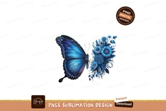 Blue butterfly floral arrangement flowers insect Product Image 1