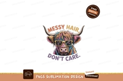 Colorful cow wearing sunglasses highland animal Product Image 1