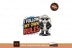 Format: Title: Sheep Following Own Rules sunglasses Product Image 1