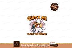Cartoon duck singing into microphone funny Product Image 1