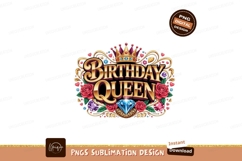 Golden Birthday Queen Crown Roses Jewels image Product Image 1