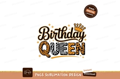 Format: Title: Birthday Queen Crown Leopard Print image Product Image 1