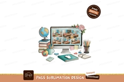 Online Classroom Learning Setup With School Supplies Product Image 1