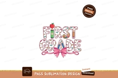First Grade School Supplies Bows apple Product Image 1