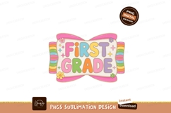 Colorful First Grade Ribbon education school Product Image 1