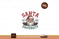 Santa Claus University Emblem christmas holiday Product Image 1