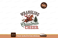 Santa Riding Horse Christmas Tree Cheer image Product Image 1