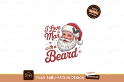 Santa Claus with beard and festive text Christmas holiday Product Image 1
