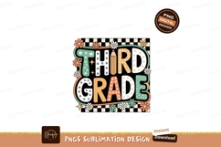 Third Grade Retro Floral Design daisy Product Image 1