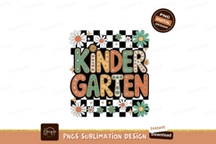 Retro Kindergarten Floral Alphabet flowers Product Image 1