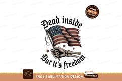 Skeleton hand holding American flag stars Product Image 1