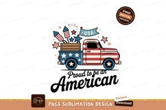 Patriotic Truck Fireworks Stars Banner image Product Image 1