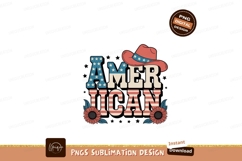 American cowboy hats boots flag image Product Image 1