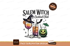 Halloween Witchy Drinks and Hat cocktail glass Product Image 1