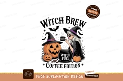 Witch coffee potion with pumpkin halloween Product Image 1
