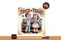 Vintage Halloween Children Trick Treat image Product Image 1