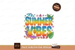 Summer vibes tropical fruit and beach chair image Product Image 1