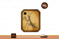 Praying Mantis Star Emblem insect Product Image 1