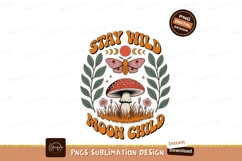 Moth mushroom moon child nature image Product Image 1