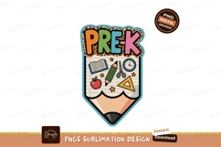 Prek pencil with school supplies book Product Image 1