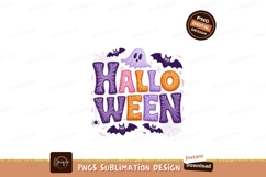 Halloween spooky creatures and lettering ghost bats Product Image 1
