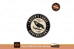 Format: Title: Raven perched on thorny branch emblem Product Image 1