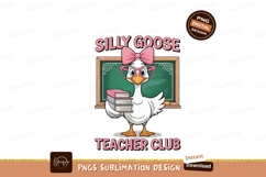 Goose teacher with books and bow glasses Product Image 1