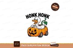 Duck driving pumpkin car halloween Product Image 1