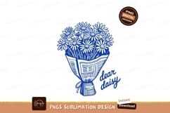 Blue floral bouquet with script flowers Product Image 1