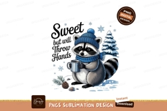 Raccoon winter cozy drink scarf Product Image 1