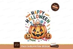 Jackolantern candy basket with pumpkins halloween lollipop Product Image 1